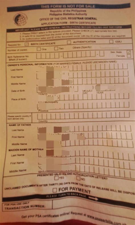 request birth certificate philippine statistics authority