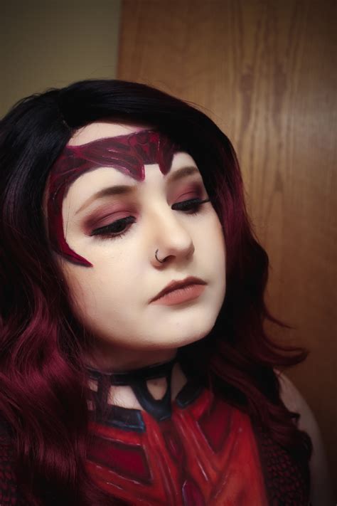 Marvel’s Scarlet Witch Body Paint - Mae Polzine