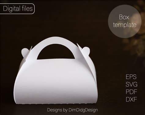 SVG Box Template Party Favor Box Svg Candy Box Wedding Favors | Etsy