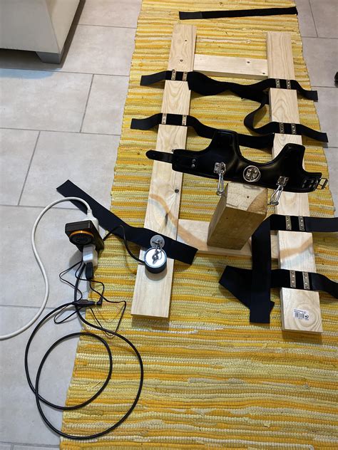 Just Build my First Custom timed self bondage “Thing” with Velcro, an