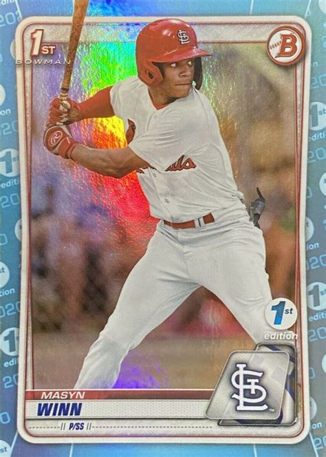 Masyn Winn 2020 Bowman Draft 1st Edition #BD-59 Sky Blue Foil (1st ...