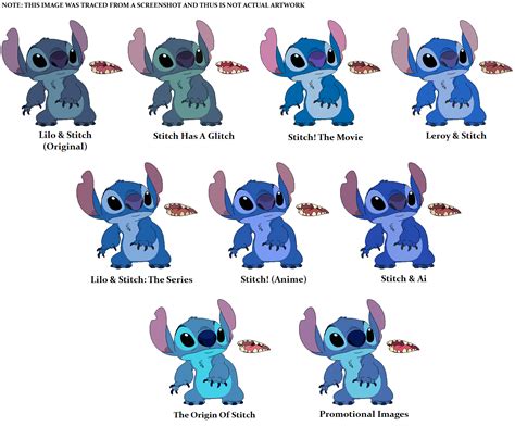 Stitch Franchise Colors (+Line Art In Description) by emiemi345 on ...
