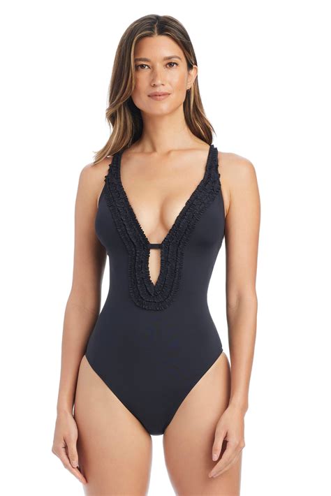 Rufflicious Keyhole One-Piece Swimsuit
