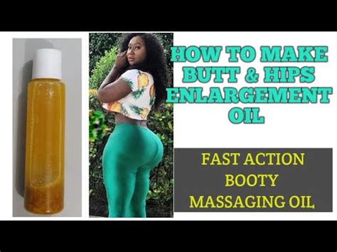 DIY bigger butt and hips massaging oil recipe at home - YouTube