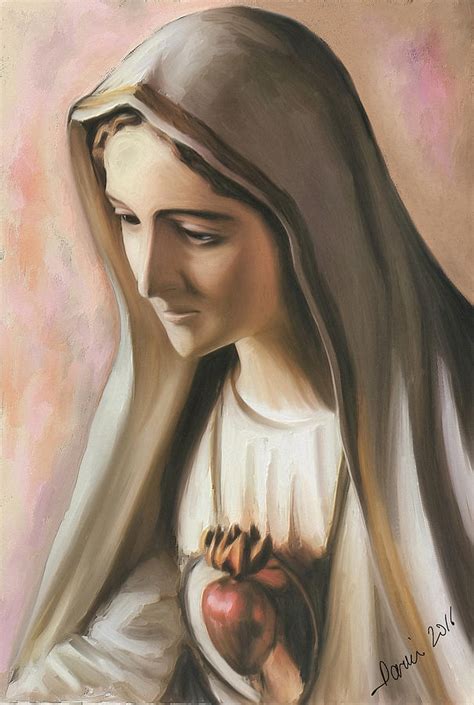 Virgen de Fatima Painting by Darwin Granda