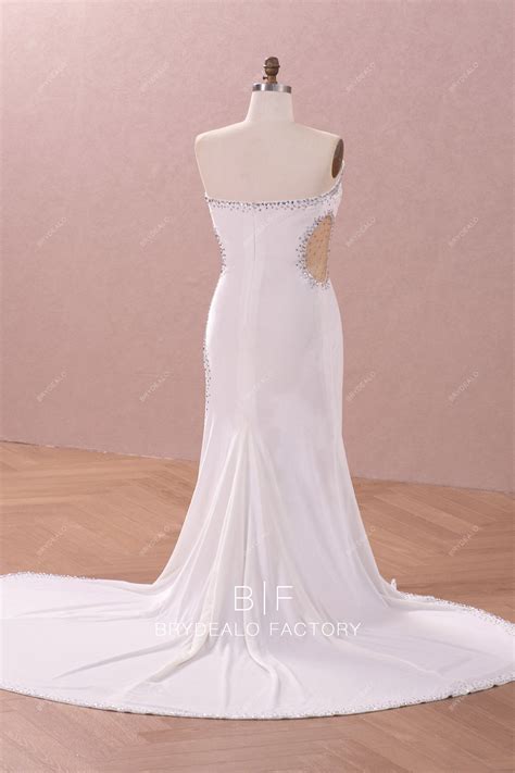 Plus Size Velvet Mermaid Long Train Strapless Plunge Prom Formal Gown