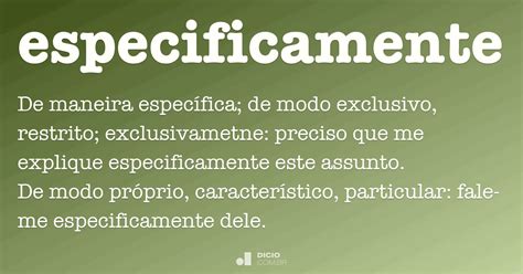 Como Se Chama Especificamente