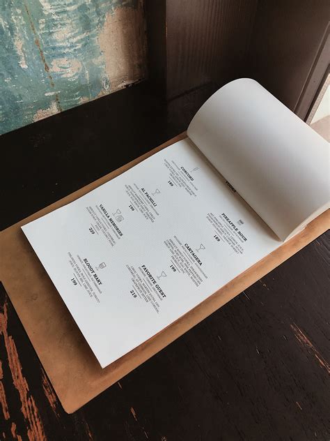 The Fitz Menu on Behance