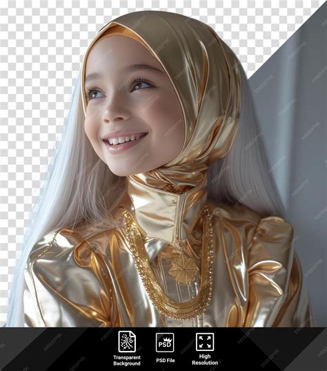 Premium PSD | Amazing beauty arabic hijab girl sophomore a close up of