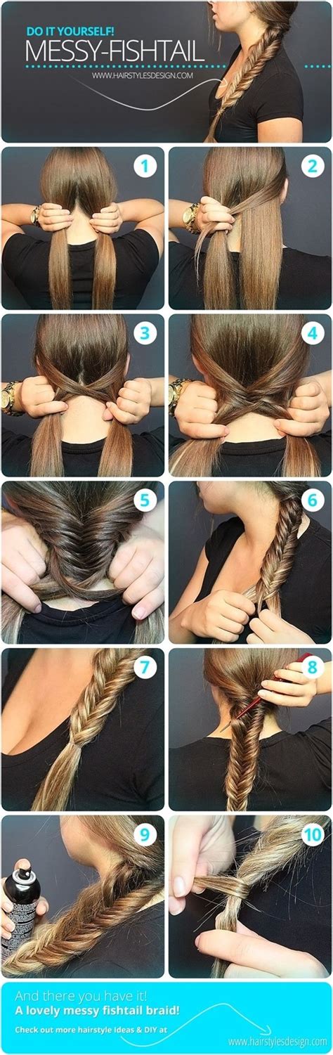 simple fishtail braid hairstyles pretty designs