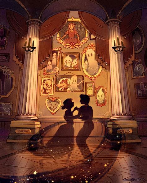 “Ghostly Ballroom” - Final Drawtober prompt! : r/drawing