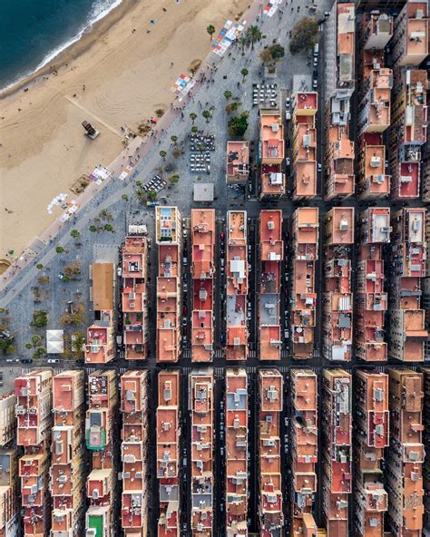 Drone Photos of Barcelona Highlight the Symmetry of the City’s Architecture