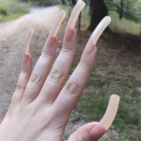 Pin by Miami T on Long natural nails | Long natural nails, Long nails ...
