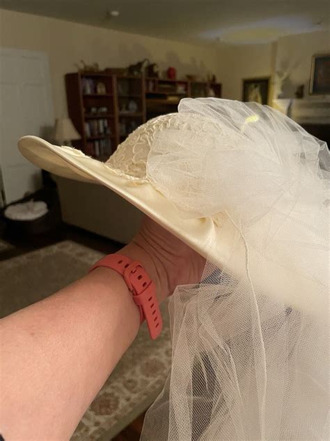Satin Bridal Hat - Gem