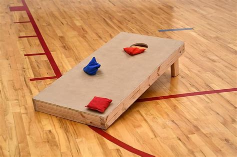 Cornhole, царевична дупка, хвърляне на торба с боб, игра, игра на ...