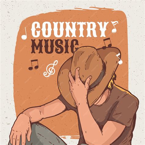 Free Vector | Hand drawn country music illustration