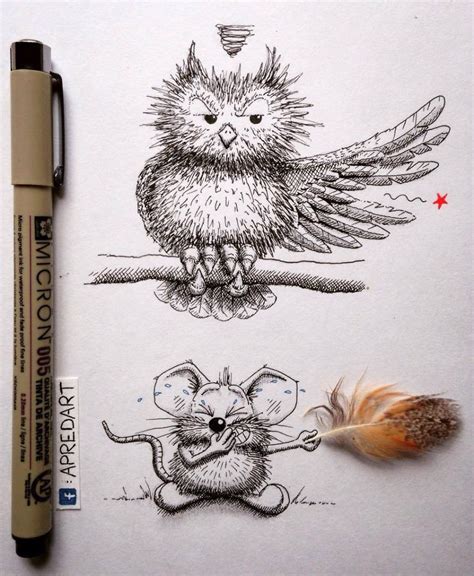 Ideias De Desenhos Criativos - Desenhos criativos de um ratinho com mais de 25 mil seguidores - Bons ...