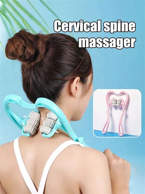 manual cervical  wheel rolling cervical massager  waist