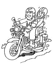 Motorbikes coloring pages motorcycles