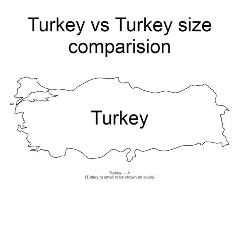 Turkey vs Turkey size comparison : r/technicallythetruth