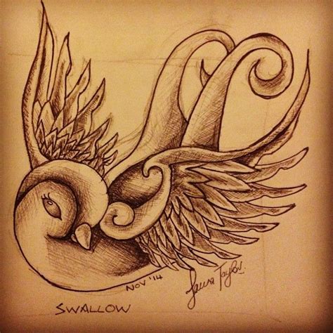 swallow tattoo design | Swallow tattoo design, Swallow tattoo, Tattoo ...