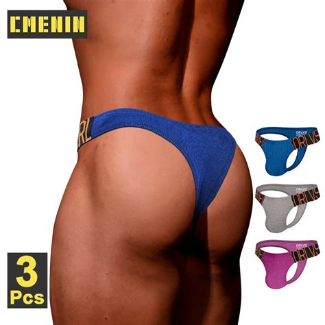 cmenin culotte jockstrap en coton pour homme micro string sexy taille