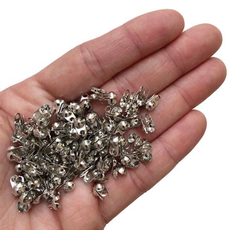 Terminal Tips haste duplo prata (7mm) - 100 unidades | Shopee Brasil