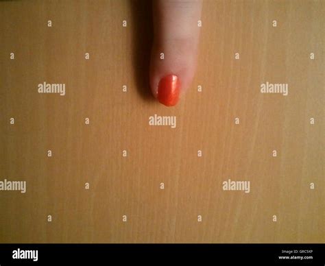 red fingernail stock photo alamy