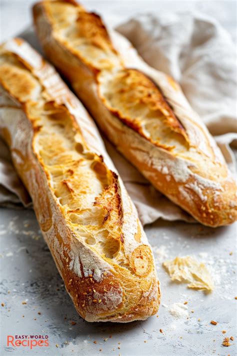 recipe  authentic french baguette easyworldrecipes artisan