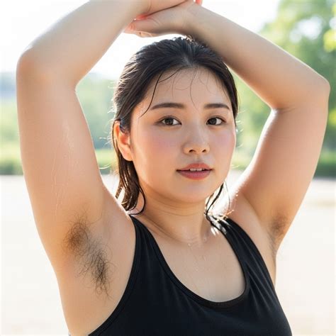 ぽっちゃりで腋毛が生えててもいいですか？｜美女の腋毛