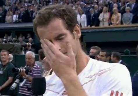 Andy Murray Crying After Losing At Wimbledon [VIDEO]