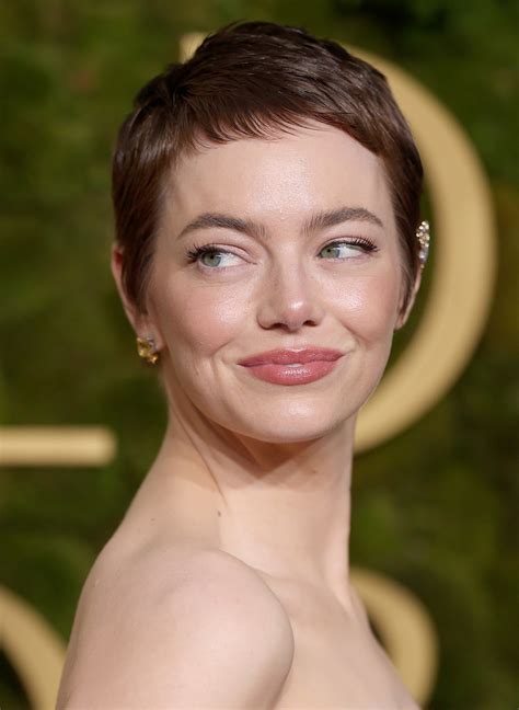 Emma Stone Debuts Pixie Cut at the Golden Globes — See Photos | Allure