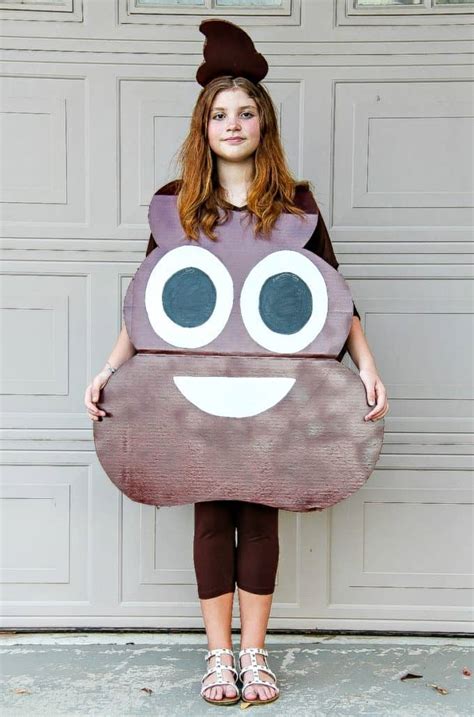 a diy poop emoji costume for kids - 5 Minutes for Mom