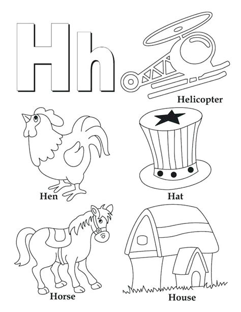 H Coloring Page at GetColorings.com | Free printable colorings pages to print and color