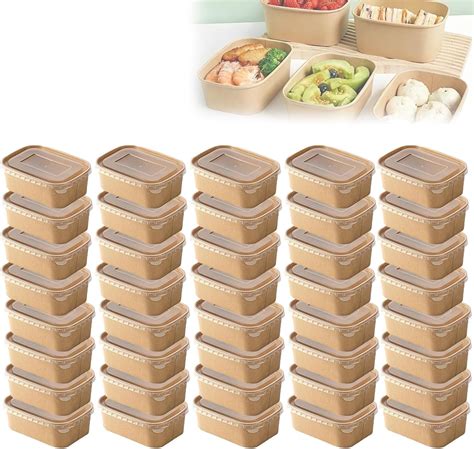 oz brown meal prep containers  lids freezer meal prep containers