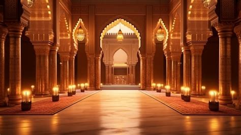 Premium Photo | 3d mosque architecture HD 8K wallpaper Stock Photographic