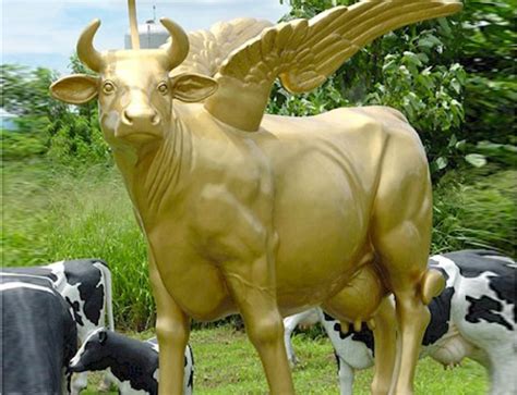 Popular large cow statue outdoor