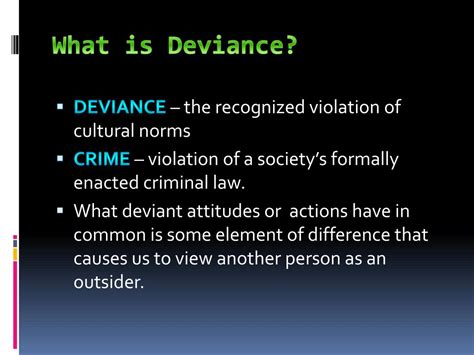 sociology deviance powerpoint    id