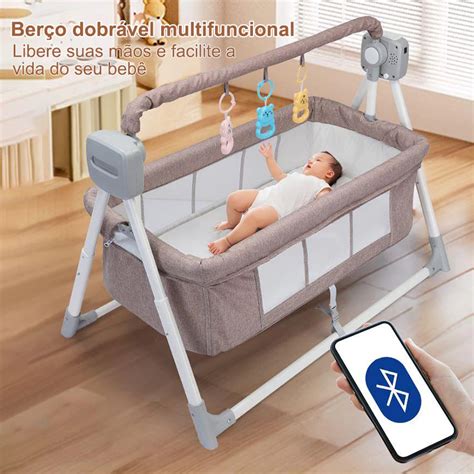 Berço Portatil Co Bed - Berço Portátil Moises Co-bed Com Balanço Mosquiteiro e Cesto | Shopee ...