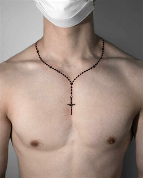 Cross Necklace On Hand Tattoo at Callum Winter-irving blog