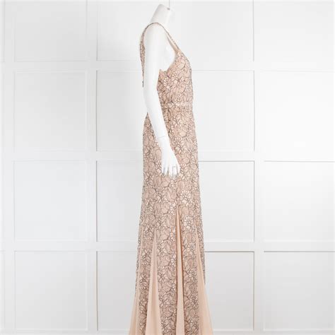 Alice & Olivia Black & Nude Lace Maxi Dress – Phoenix Style