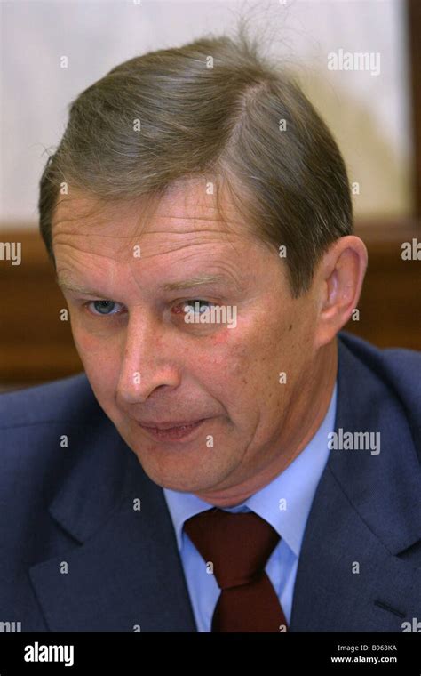 sergei ivanov russia  defense minister stock photo alamy