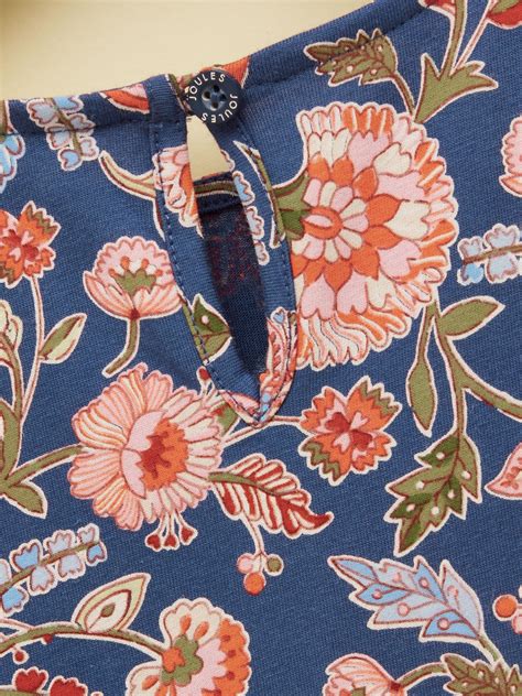 Buy Joules Girls' Hampton Multi Floral Long Sleeve Jersey Dress from