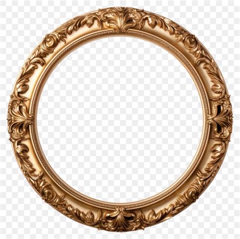PNG Baroque circle Gold Frame | Premium PNG - rawpixel