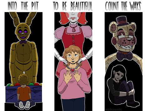 Las ilustraciones de into the pit | Fnaf book, Fnaf, Fnaf funny