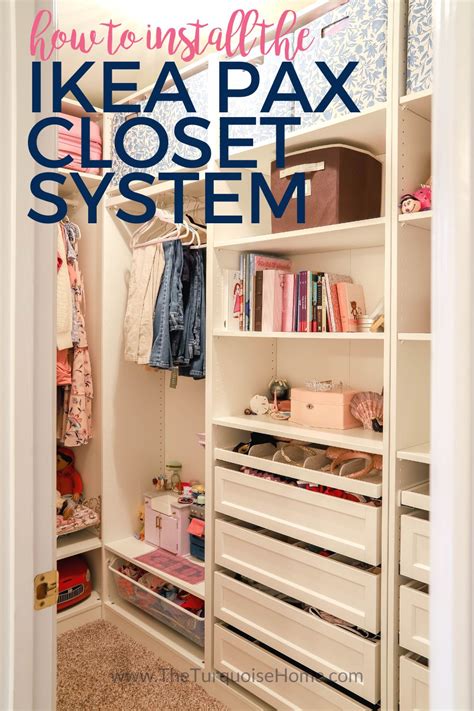 Maximizing Closet Space with IKEA Pax Closet System - The Turquoise Home