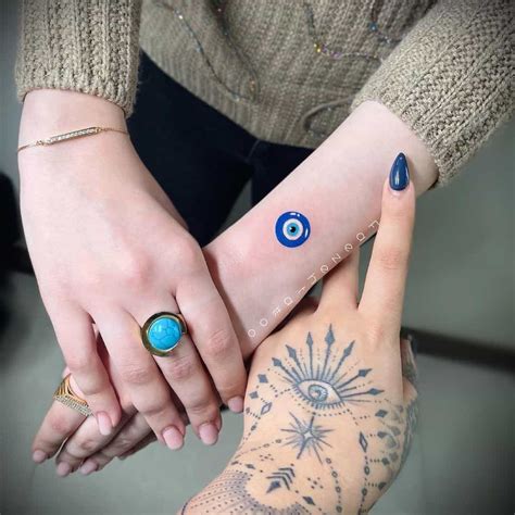 evil eye tattoo  wrist
