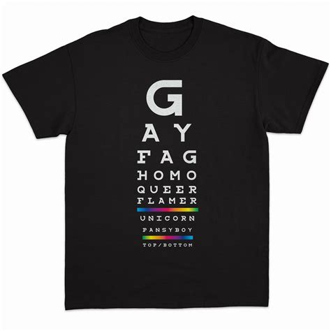 Tom of Finland - Gay Eye Chart T-Shirt (Queer LGBTQ) – Fallen Angel