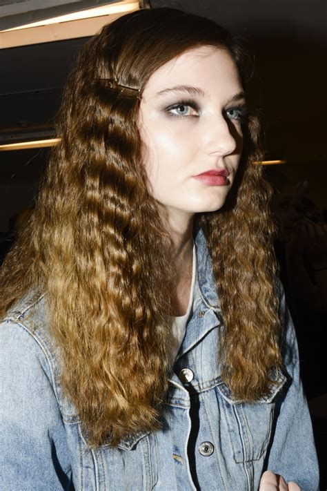 crimped hair beauty trends  spring  popsugar beauty photo