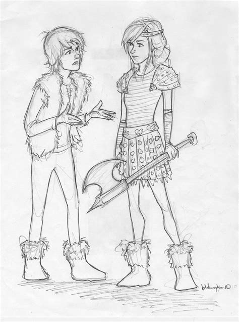 hiccup and astrid by burdge on DeviantArt